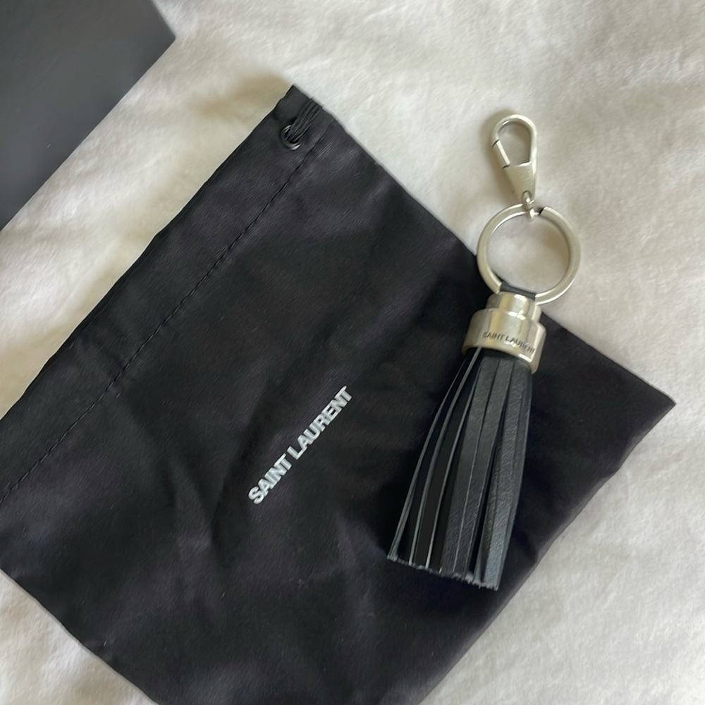 Saint Laurent YSL tassel keychain